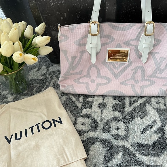 Louis Vuitton Tahitienne Cabas PM Pink / Gray - Picture 7 of 7